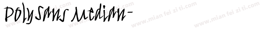 PolySans Median字体转换